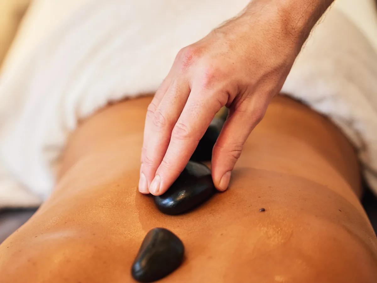 Cold Stones during a massage session